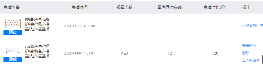 锌钢护栏厂家直播间人气